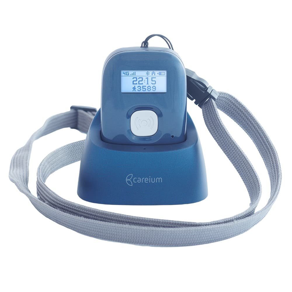 Careium Abby device with charger and strap